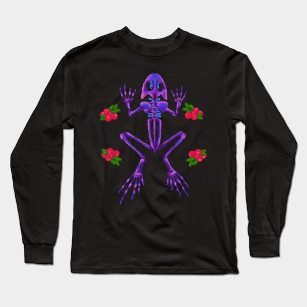 Diaphonized Frog and Cranberries Long Sleeve T-Shirt by TrapperWeasel